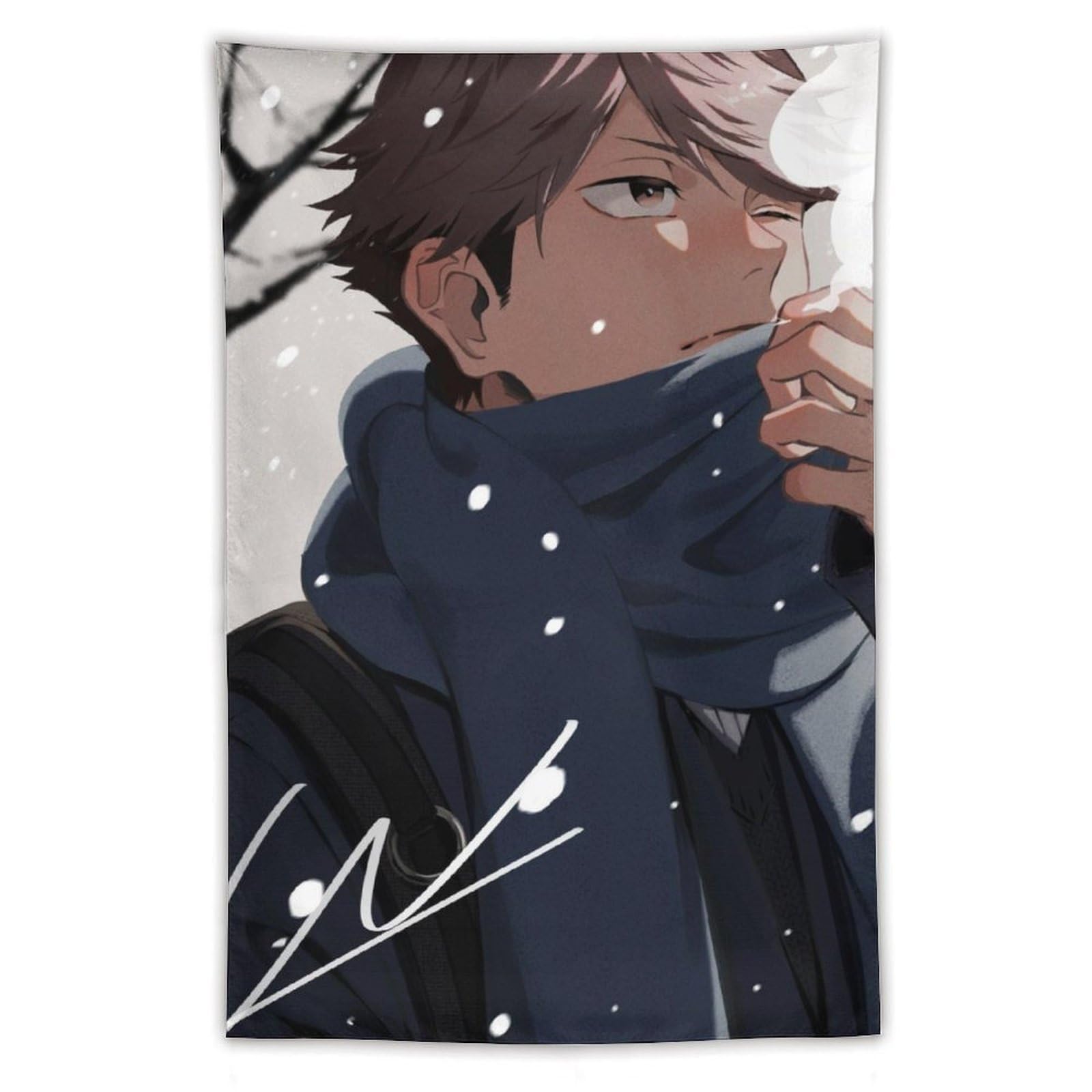 Amazon.co.jp: タペストリー 及川徹 ハイキュー!! 大判 壁掛け モダン